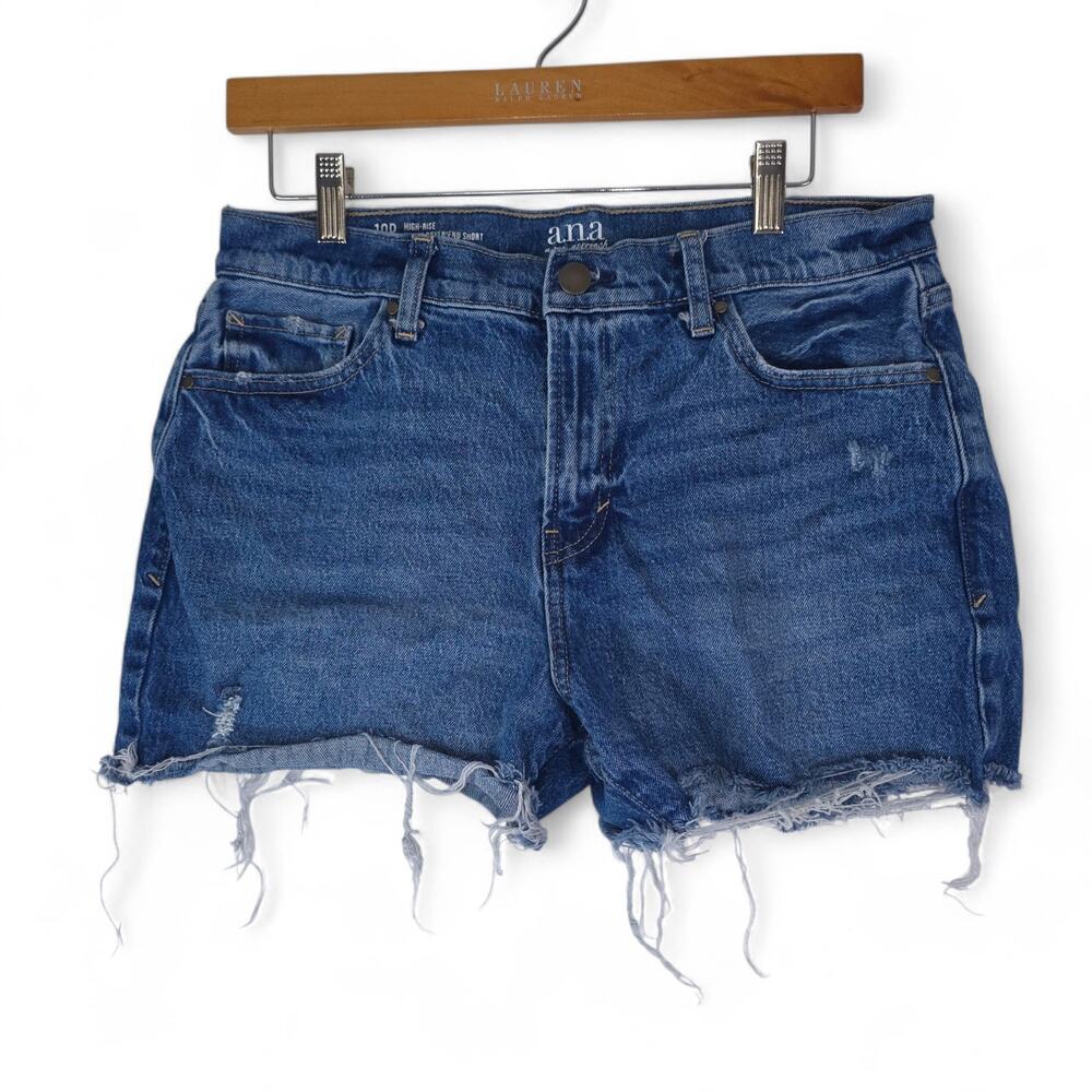 a.n.a A New Approach Shorts Womens 10P 4" High‎ Rise Denim Boyfriend Short